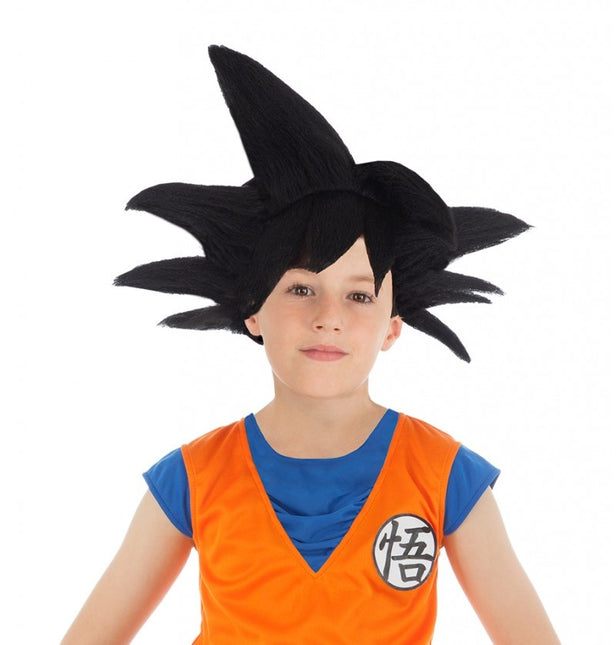 Goku Saiyan paryk barn sort barn Dragon Ball Z
