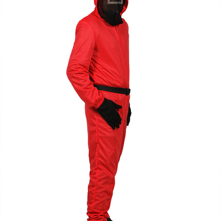 Blæksprutte spil kostume rød barn firkantet