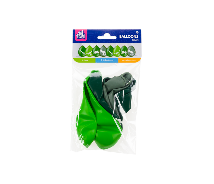 Dino-balloner 30 cm 8 stk