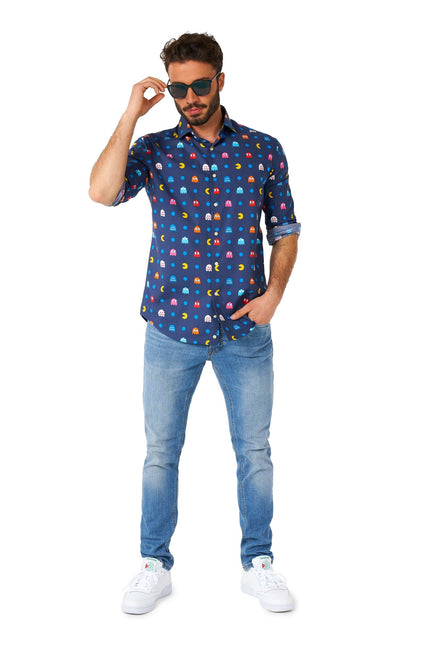 Pixel PAC-MAN skjorte til mænd <tc>OppoSuits</tc>