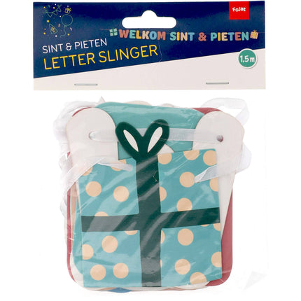 Brevbanner Velkommen Sint & Piet 1,5 m
