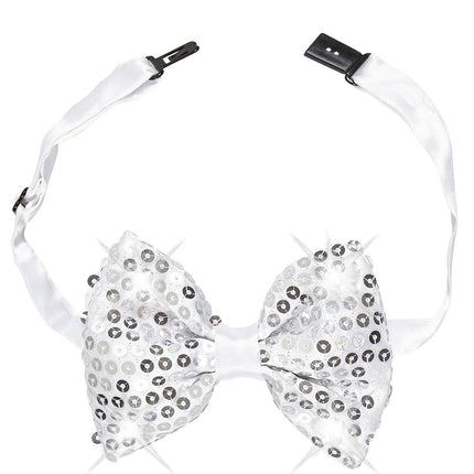 Sølvbue-pailletter med lys