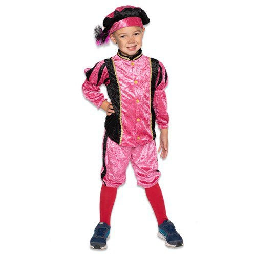 Pietenpak Kind Velours Pink/Sort