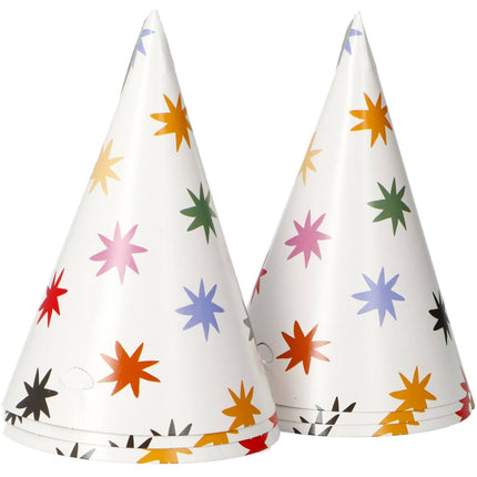 Star Party Hats Farvede 6 stk