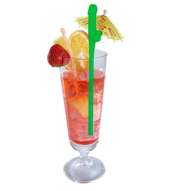 Farvede sugerør Pecker