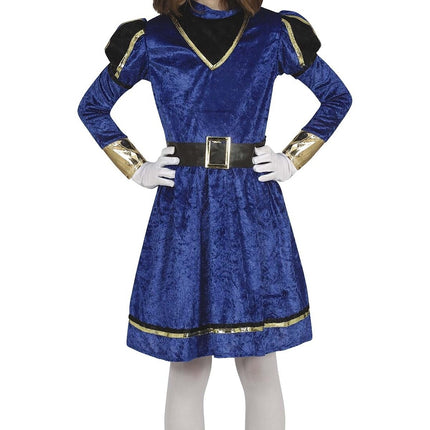 Pietenpak kjole barn blå/guld