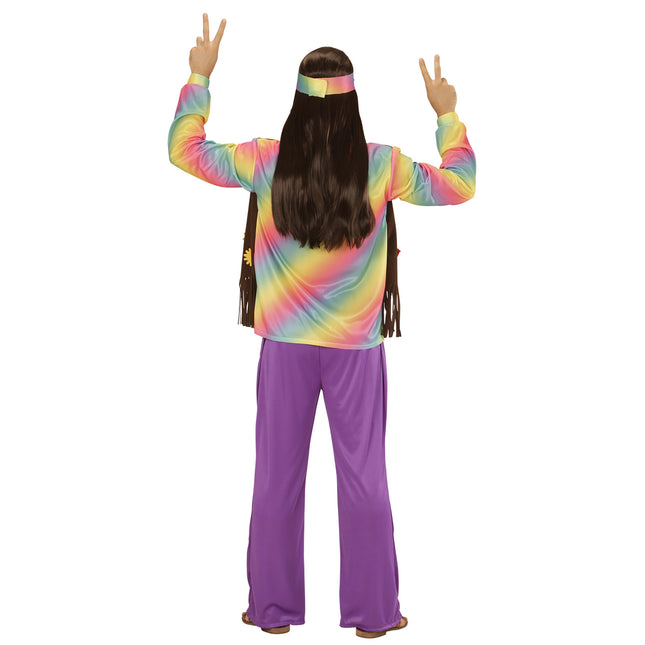 Hippie 60S-kostume Farvede mænd