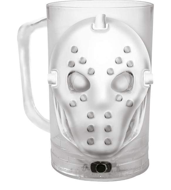 Halloween-borddekoration med lysmaske 10 cm