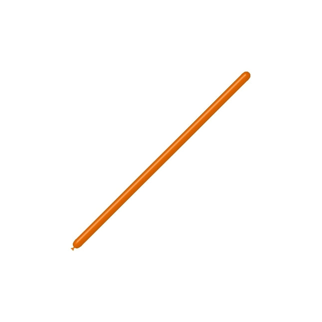 Orange modelleringsballoner 2,5 cm 150 cm 100 stk