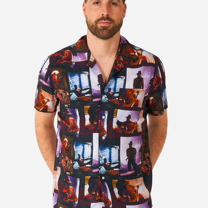 A Nightmare On Elmstreet skjorte med korte ærmer til mænd <tc>OppoSuits</tc>