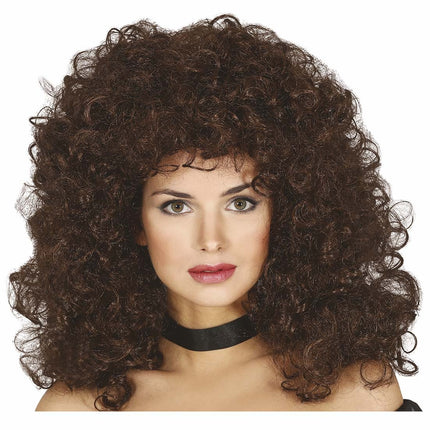 Krøller til brun paryk