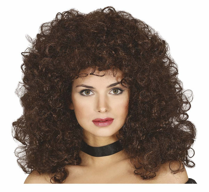 Krøller til brun paryk