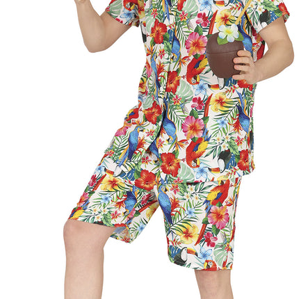 Hawaii kostume mænd 2 dele