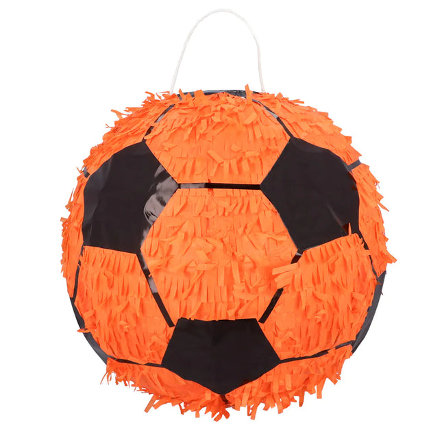 Fodbold-pinata orange