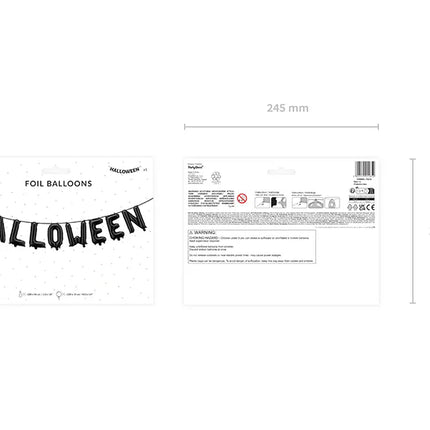 Halloween-heliumballoner, sæt 230 cm, 11 dele