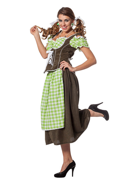Grøn Dirndl-kjole Oktoberfest Ladies
