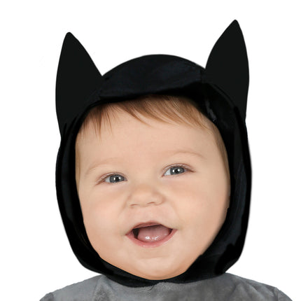 Batman-dragt grå baby