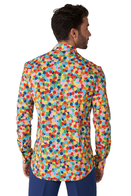Party Confetti skjorte mænd <tc>OppoSuits</tc>