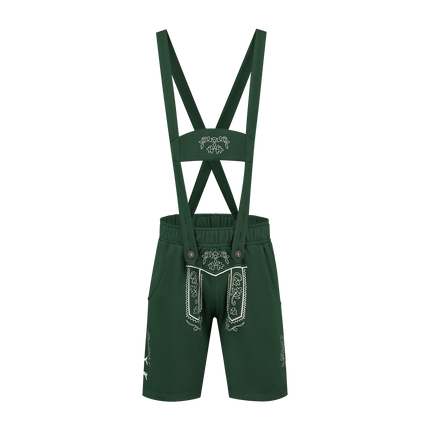 Mørkegrønne læderbukser til mænd