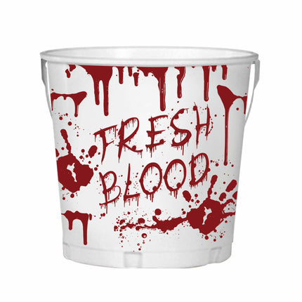 Hvid halloween-borddekorationsspand