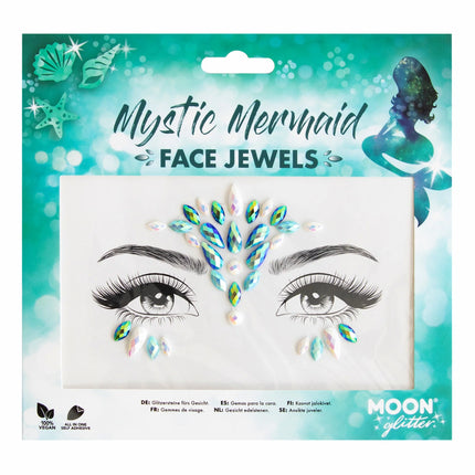 Moon Glitter Face Jewels Mystisk havfrue