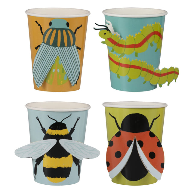 Forest Animal Cups 3D 8 stk