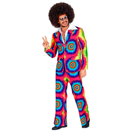 Disco 70S Kostume Farvede mænd Groovy