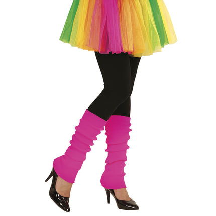 Neonpink benvarmere 2 stk