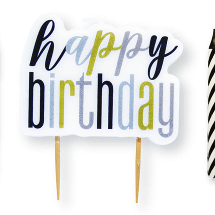 Happy Birthday-lys i farver 13 stk