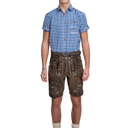 Lederhose Brown Men's Short Vintage