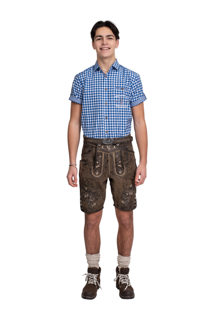 Lederhose Brown Men's Short Vintage