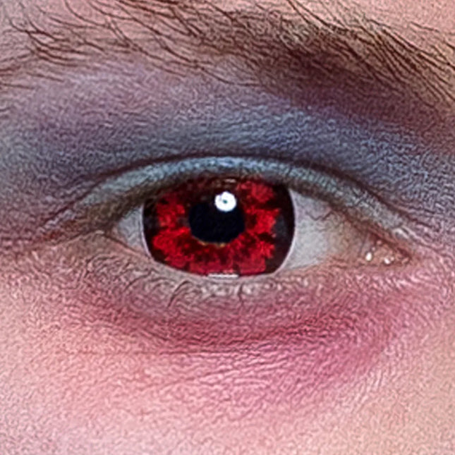 Røde, sorte, farvede linser