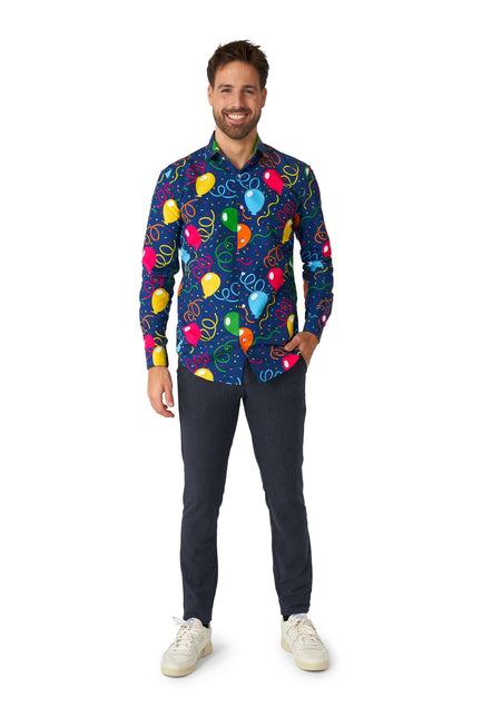 Party Balloons Shirt Men <tc>Suitmeister</tc>