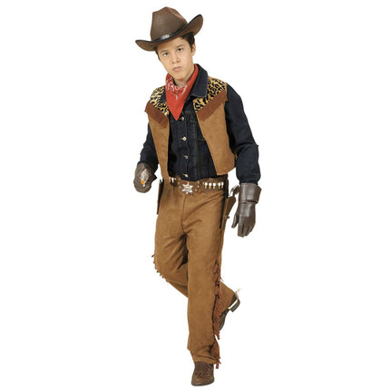 Cowboy kostume dreng 2 dele