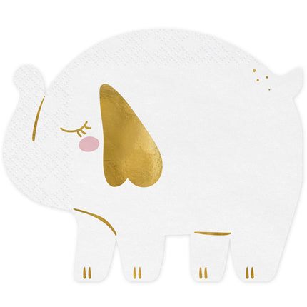 Elefant-servietter 16 cm 12 stk