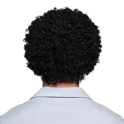 Krøller i sort paryk