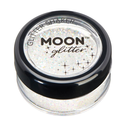 Moon Glitter Iridescent Glitter Shakers Hvid 5g