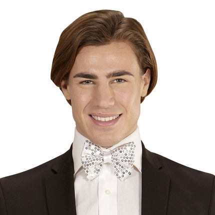 Sølvbue-pailletter med lys