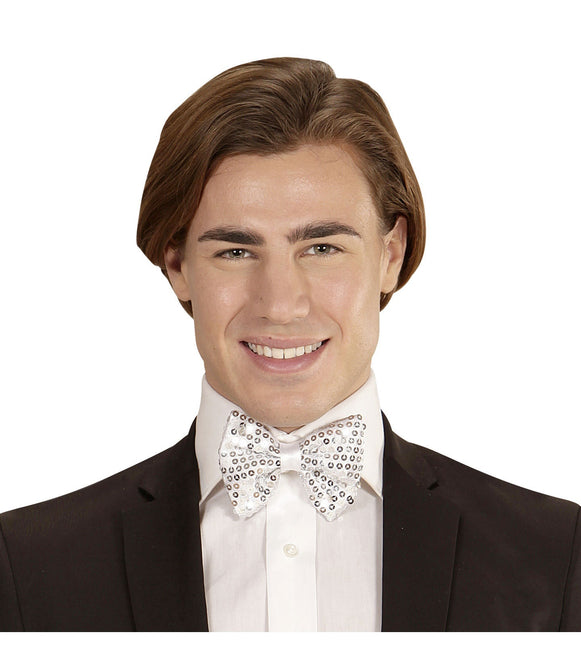 Sølvbue-pailletter med lys