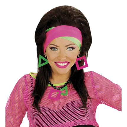 Neon 80S pandebånd 2 stk