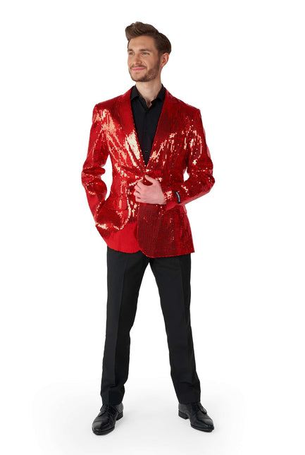Paillet Red Blazer Men <tc>Suitmeister</tc>