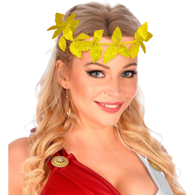 Gyldent pandebånd-guirlande