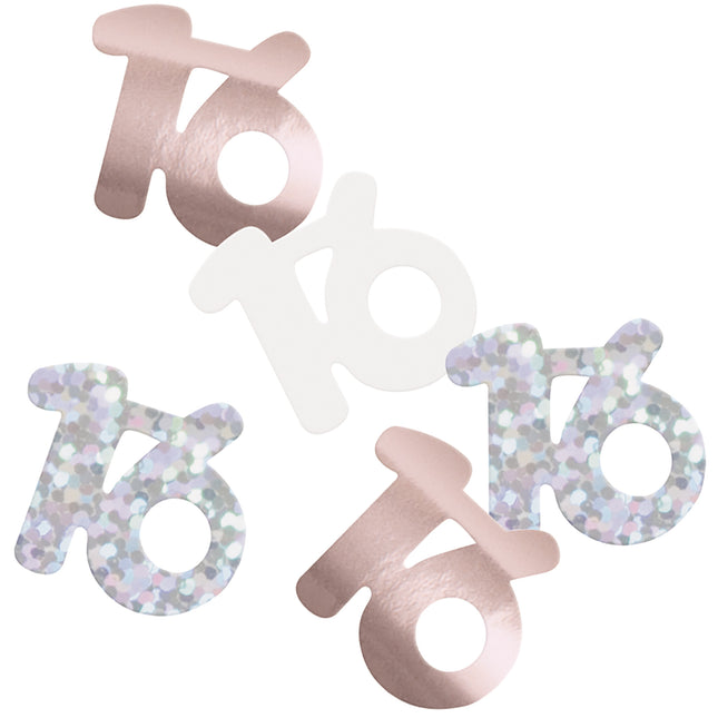 16 års konfettipose rosaguld 14gr