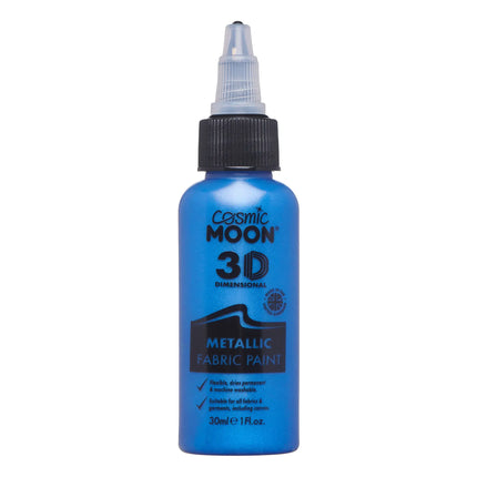 Cosmic Moon metallisk tekstilmaling blå 30 ml