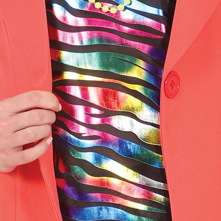 Neon 80S kostume regnbue damer