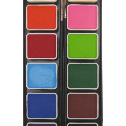 PXP Palette Regular Colours 12 X 6gr med 2 pensler Størrelse 2