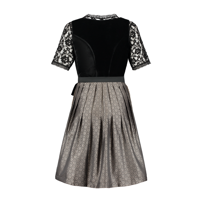 Sort Dirndl-kjole Oktoberfest Damer Fløjl