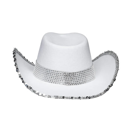 Bryllup Cowboyhat Brud Glitter