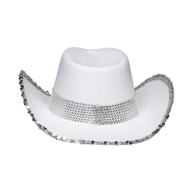 Bryllup Cowboyhat Brud Glitter