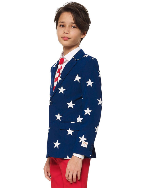 USA Stars Stripes Suit Dreng Teen <tc>OppoSuits</tc>